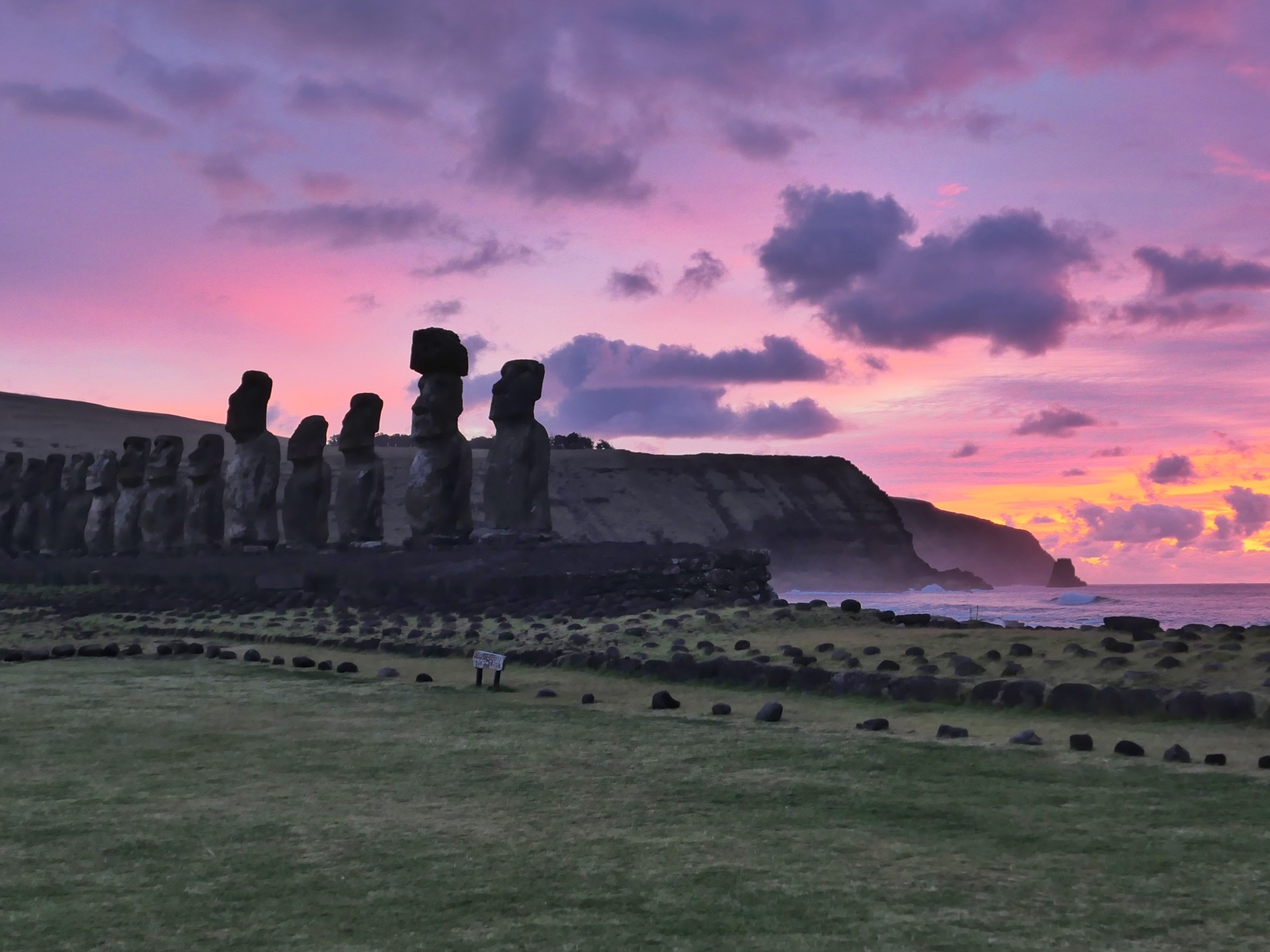 Vista de Rapa Nui, Chile